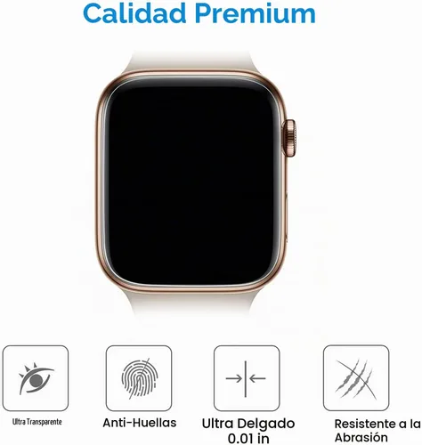 Vista 5 de JETech Protector de pantalla compatible con Apple Watch SE (2022/2020) /Series 6 5 4 de 1.57 pulgadas, película transparente de TPU HD, paquete de 3
