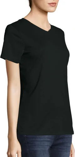 Vista 3 de Hanes Women's Cooldri Short Sleeve Performance V-Neck T-Shirt (1 Pack)