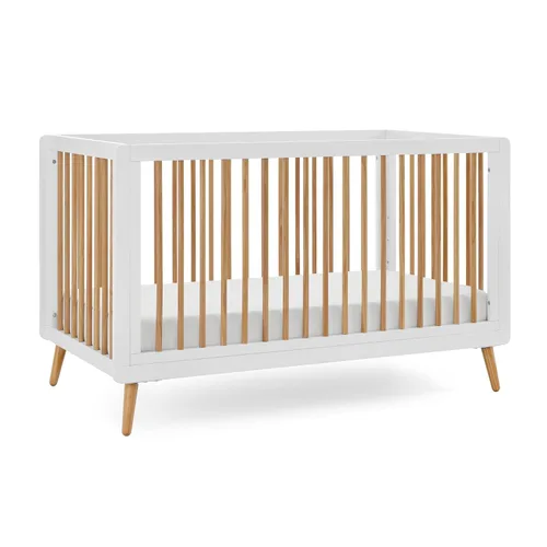 Vista 12 de Tatum 3-en-1 Convertible de madera cuna de bebé - Blanco