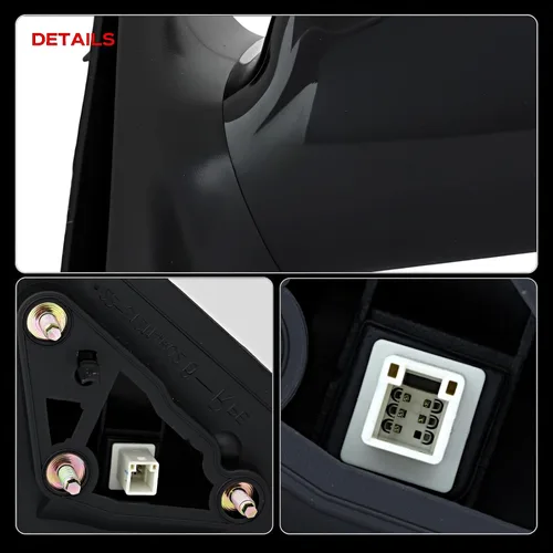 Vista 7 de Para Toyota Camry construido en EE. UU. 2007 2008 2009 2010 2011 Espejo retrovisor lateral izquierdo con calefacción eléctrica