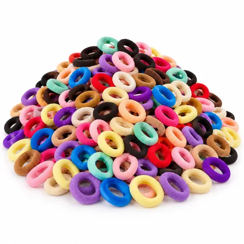 Vista 9 de TIZZ - Lazos para el cabello para bebés y niños pequeños, elásticos suaves Dulce