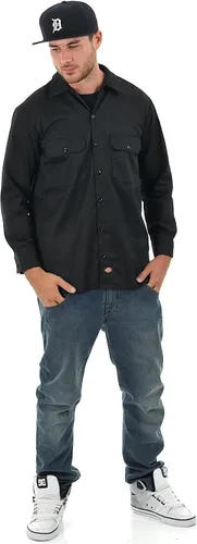 Vista 6 de Dickies Camisa de trabajo de manga larga grande y alta para hombre