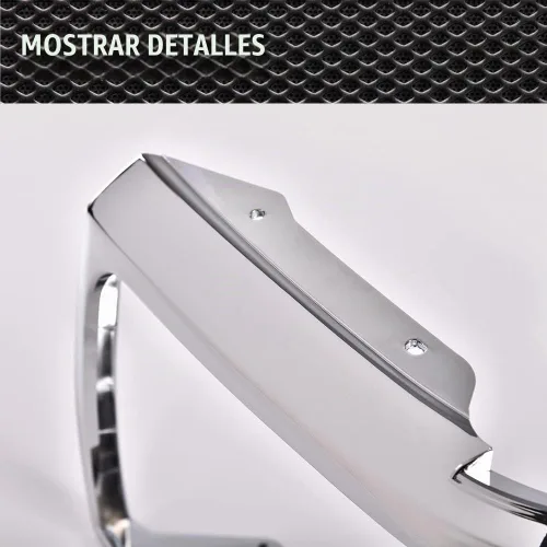 Vista 6 de PIT66 Puertas de marco de faros delanteros, compatible con Ford F150 F250 1992-1996 plateado cromado