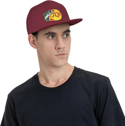 Vista 6 de Ondian Tqm Hat,Regida Gorras Del Pescado Tqm,Fuerza,Tqm Gorra De Pescado Para Adultos Rojo, Rojo