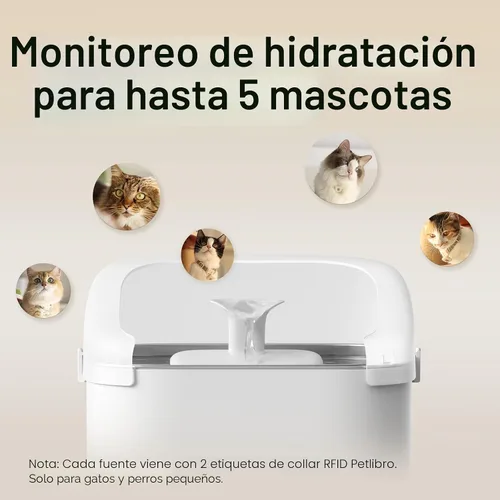 Vista 6 de Paquete de 2 comederos automáticos RFID PETLIBRO para gatos, sensor de collar para comidas personalizadas, reconocimiento de gatos, seguimiento