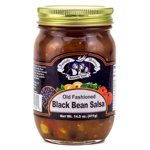 Vista 3 de Amish Wedding Salsa de frijoles negros, 14.5 onzas (paquete de 2)