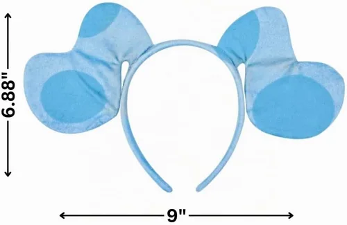 Vista 2 de Blue's Clues Guest of Honor - Diadema azul de felpa, 1 unidad, diseño encantador y de Unique - Accesorio perfecto para fiesta, talla única