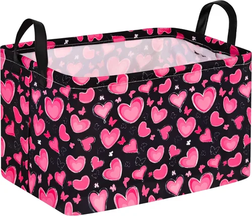 Vista 15 de Cesta de almacenamiento vacía para niños, organizador de almacenamiento impermeable de béisbol, cestas plegables con asas para mujeres, cesta
