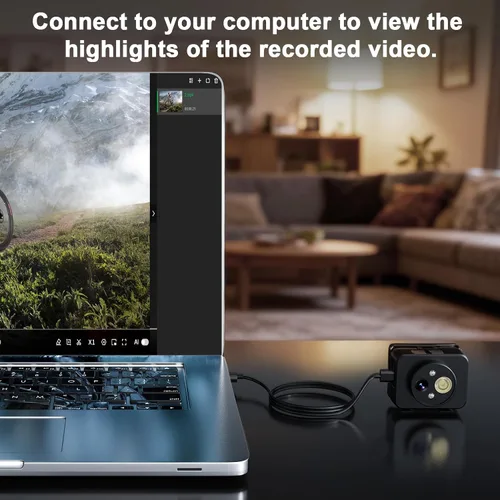 Vista 7 de Cámara montada en la cabeza, faro LED, cámara de acción HD 1080P, grabación de video portátil, almacenamiento interno de 64 GB, adecuada