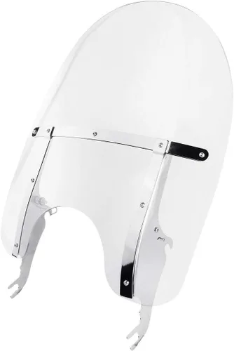 Vista 6 de Green-L Soporte de Parabrisas Negro Kit de Montaje para Parabrisas Compatible con Harley Heritage Softail Slim Classic Fat Boy Deluxe Modelos