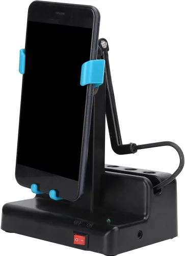 Vista 3 de Podómetro Teléfono Shaker 18 × 13 × 10 Automáticamente Teléfono Móvil Shaker Izquierda Derecha Swing Pasos Contador Teléfono Celular Podómetro Azul