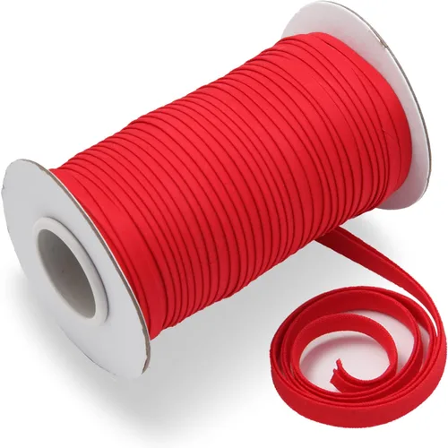 Vista 44 de Cinta al bies de doble pliegue de 1/2 pulgada, cinta al bies de doble pliegue de 55 yardas, carrete continuo a granel para coser ropa, acolchado