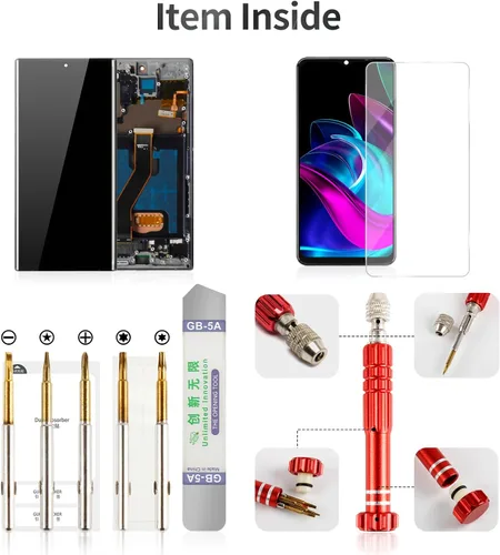 Vista 5 de OLED para Samsung Note 10 Plus Reemplazo de pantalla 0.14 oz para Samsung Galaxy Note 10 Plus 0.18 oz LCD Digitalizador Pantalla táctil para Samsung