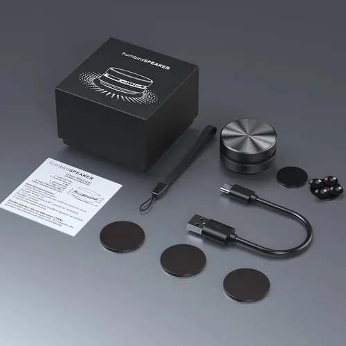 Vista 9 de Docooler Altavoz de conducción ósea Mini BT Micrófono incorporado Negro