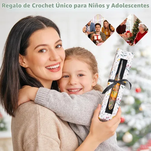 Vista 8 de Katech Gancho de ganchillo de 0.098 pulgadas para manos artríticas, ganchos de ganchillo ergonómicos de acero inoxidable pulido a mano con agarre