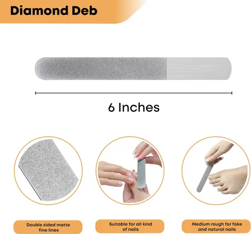 Vista 6 de Stellmacher - Cortaúñas para los pies, kit profesional de cuidado de uñas con cortaúñas de acero inoxidable, kit de manicura y pedicura de 4 piezas