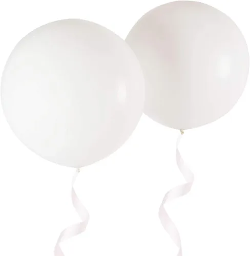 Vista 19 de Globos redondos gigantes de 36 pulgadas, paquete de 6 globos de látex negros para sesiones de fotos, bodas, baby shower, decoraciones de fiesta