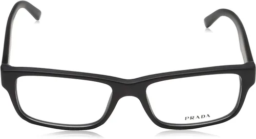 Vista 2 de Prada Heritage PR 16MV 1BO1O1 - Lentes rectangulares de plástico negro mate, 2.165in, Mate negro