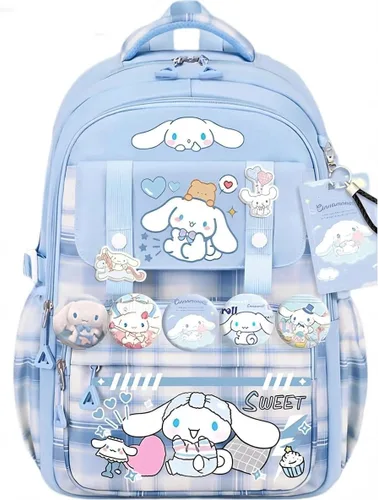 Vista 20 de Mochila Vivixilan Kawaii, Resistente al Agua y Transpirable con Múltiples Bolsillos, Adecuada para Viajes y como Regalo de Cumpleaños, Morado-04