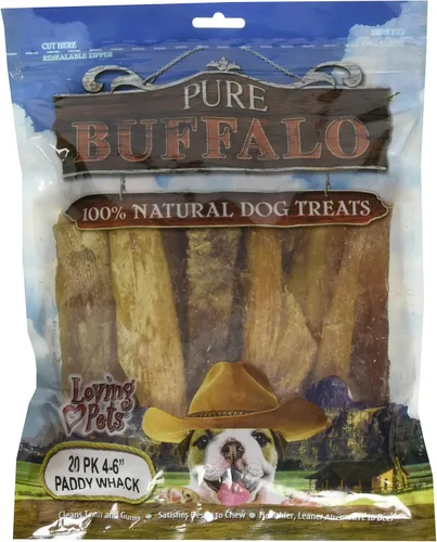 Vista 6 de Loving Pets Pure Buffalo - Golosina para perros Bully Stick de 12 pulgadas, paquete de 3