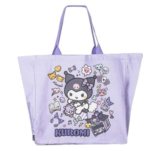 Vista 2 de Bolsa de Compras Hello Kitty Kuromi Lila 48 x 43 x 17 cm