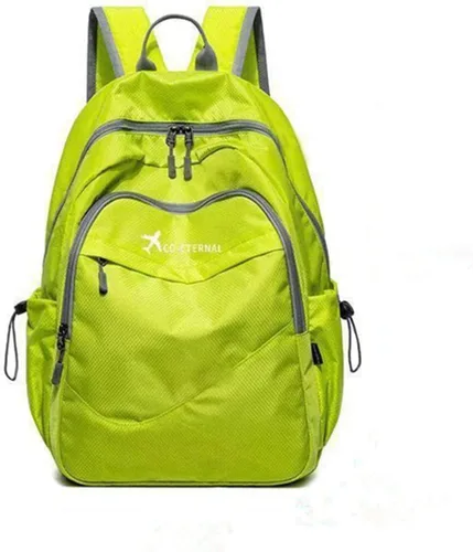 Vista 7 de Geboldil Mochila de viaje plegable ligera para hombre y mujer, mochila de camping impermeable Negro