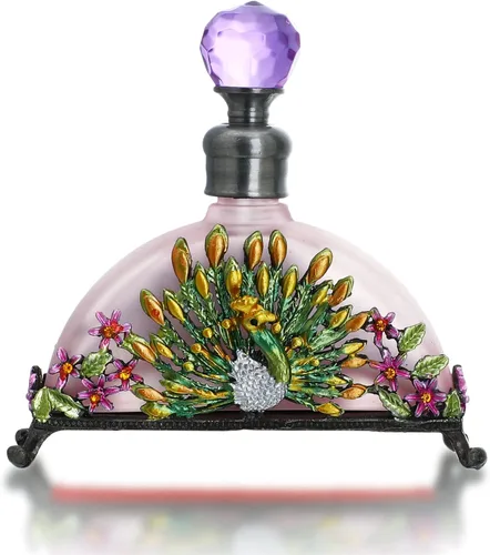 Vista 5 de YU FENG 5ML rosa libélula y 20ML antiguo pavo real de lujo botella de perfume de cristal de cristal