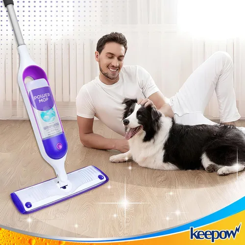 Vista 9 de KEEPOW - Almohadillas de repuesto reutilizables para mopa eléctrica compatibles con Swiffer PowerMop Power Mop Mopping Pad Refills for Wood Floor