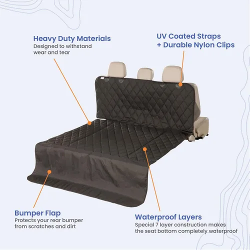 Vista 3 de Transportín para maletero de SUV para perros, empresa con base en EE. UU., S, Negro