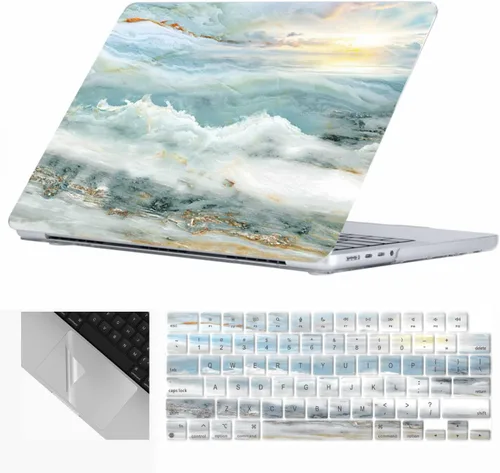 Vista 9 de Se7enline Funda rígida compatible con MacBook Pro de 13 pulgadas para Mac Pro de 13 pulgadas con/sin Touch Bar A1706/A1708/A1989/A2159 2016-2023