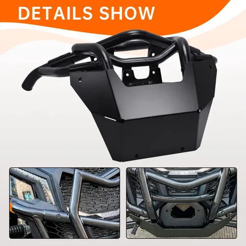 Vista 9 de Parachoques delantero y trasero compatible con Can Am Maverick X3 Max Turbo R RR 2017-2024