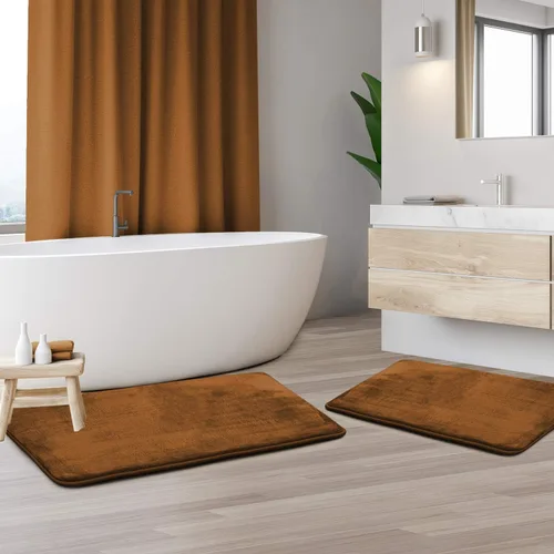 Vista 41 de Clara Clark Alfombra de Baño 24" x 17" - Alfombras de Baño, Tapete de Baño de Espuma Viscoelástica, Afelpado, Acogedor, Ultra Suave, Antideslizante