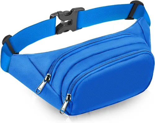 Vista 9 de Riñonera grande para mujeres y hombres – Riñonera Syican con 3 bolsillos con cremallera, regalos para disfrutar de deportes, viajes, entrenamiento