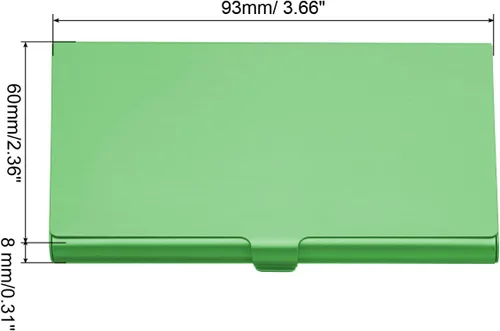 Vista 2 de PATIKIL Titular de la tarjeta de visita, titular de la tarjeta del metal de aluminio para la tarjeta de crédito de la tarjeta de, Azul, Verde