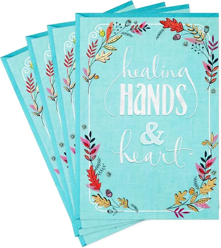 Vista 7 de Hallmark Paquete de tarjetas de agradecimiento, tarjetas del día de la enfermera (4 tarjetas con sobres, cuidado que das)
