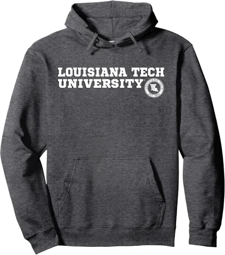 Vista 3 de Louisiana Tech Bulldogs Block Text Pullover Hoodie