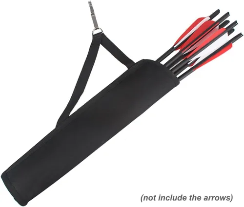 Vista 5 de Arco ballesta pernos flecha tubo cadera carcaj cintura colgado llevar bolsa para 18" 20" 22" flechas