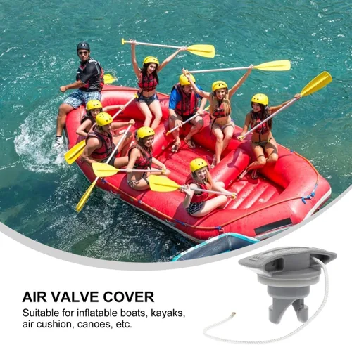 Vista 6 de SEWACC 4 unids válvula de aire inflable barco espiral tapones de aire reemplazo kayak tornillo válvula cubierta para goma bote balsa kayak barco