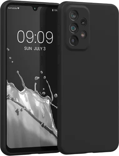 Vista 132 de kwmobile Funda compatible con Samsung Galaxy A12 - Funda protectora de silicona TPU suave y delgada - Azul Báltico