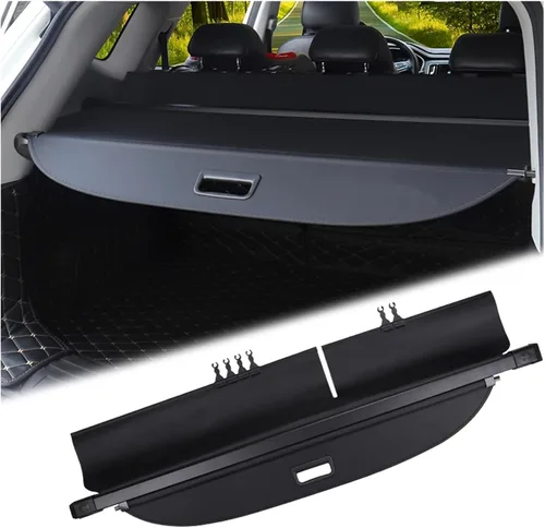 Vista 6 de Funda de carga retráctil para maletero compatible con Toyota RAV4 2014-2018, impermeable, cubierta de carga de privacidad, accesorios para Fibra