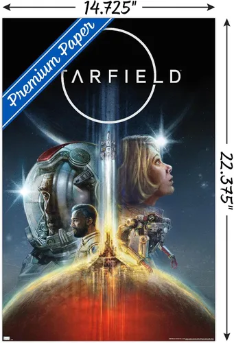 Vista 3 de Trends International Starfield - Póster de pared Key Art, 22.4 pulgadas de largo x 14.7 W, versión premium sin marco