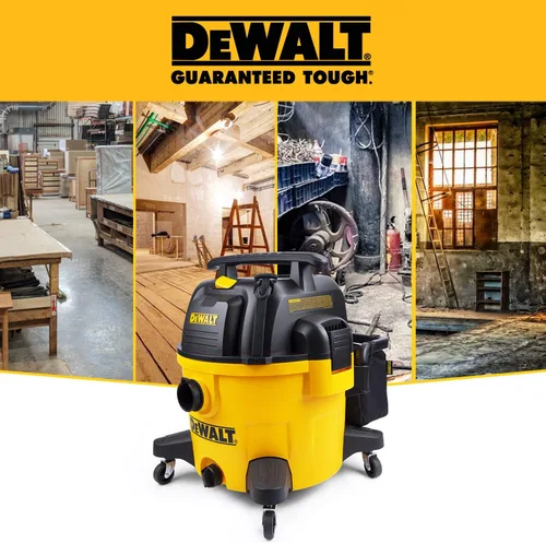 Vista 5 de DEWALT Aspiradora para Seco y Húmedo de 9 Galones, Aspiradora de Taller de Alta Capacidad con Accesorios, 5 HP Máximo, con Función de Soplador