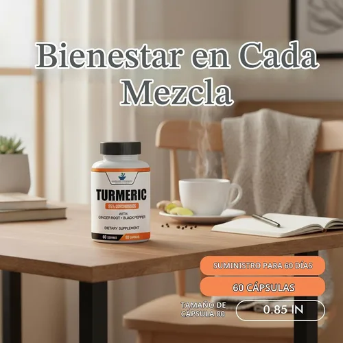 Vista 7 de American Standard Supplements Extracto de cúrcuma – Curcumina 95% con extracto de raíz de jengibre y extracto de pimienta negra – 60 cápsulas