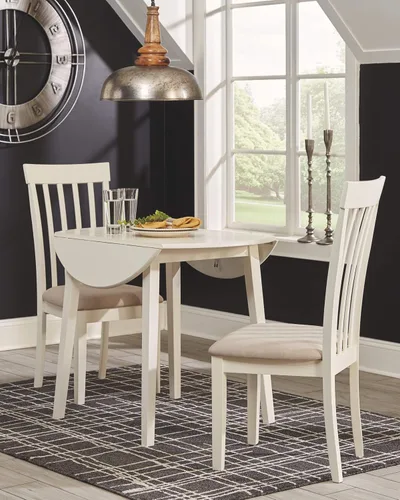 Vista 2 de Signature Design by Ashley Slannery - Silla de comedor, color blanco