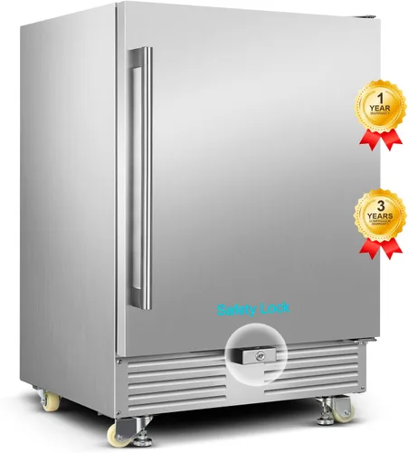 Vista 11 de FoMup Refrigerador de vino con 12 botellas, pequeño refrigerador de vino independiente con control de temperatura digital de bloqueo de seguridad