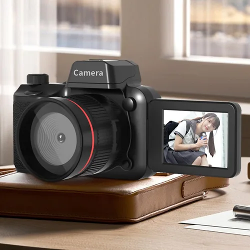 Vista 6 de Cámara digital 4K con pantalla abatible de 180°, cámara de vlogging de 50MP con zoom 16X enfoque automático para TikTok