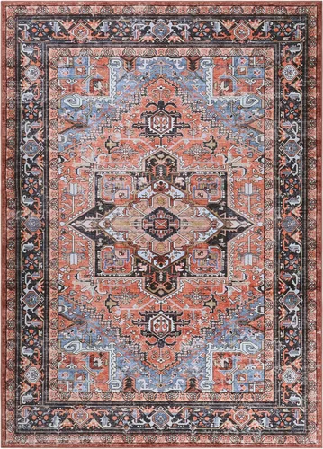 Vista 205 de GLN Rugs Traditional Collection - Alfombra de felpilla lavable a máquina, tradicional lavable, antideslizante, alfombra de felpilla de pelo corto