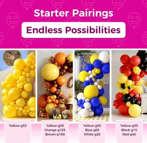 Vista 19 de Bezente Globos Naranjas de Látex para Fiestas - Paquete de 150 Globos de Helio Naranjas Mate Pequeños de 5 Pulgadas para Decoraciones de Fiestas