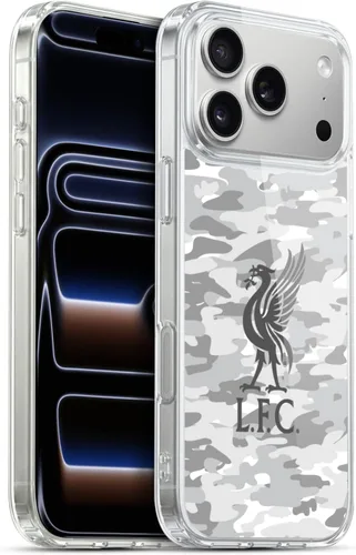 Vista 129 de Head Case Designs Funda de gel con licencia oficial del Liverpool Football Club Away Colourways Crest Camou [protección de grado militar] compatible