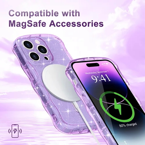 Vista 217 de Pepmune Funda magnética para iPhone 17 Pro Max, color rosa